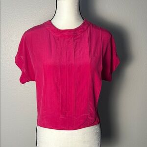 VTG Alicia Hot Pink  Shell Blouse (Size 4)